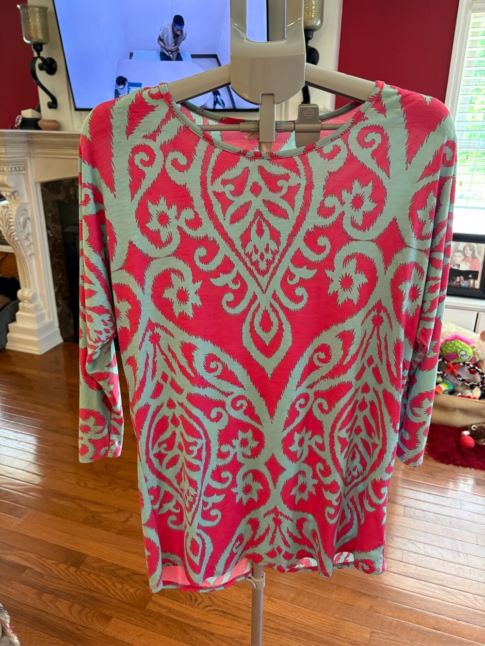 Women's Pink & Mint Patterned Dress